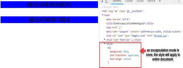 View Encapsulation In Angular
