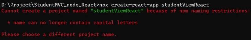 npx create-react-app