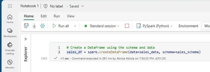 Spark dataframe