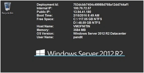 connected with your Virtual Machine