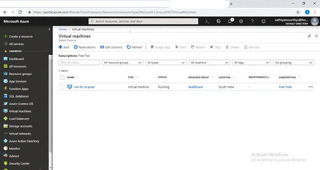 Virtual Network Peering In Azure Portal