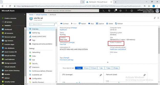 Virtual Network Peering In Azure Portal