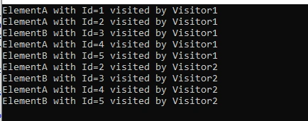 Visitor Pattern in C#