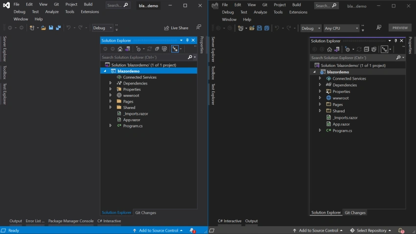 Visual Studio 2019 vs Visual Studio 2022