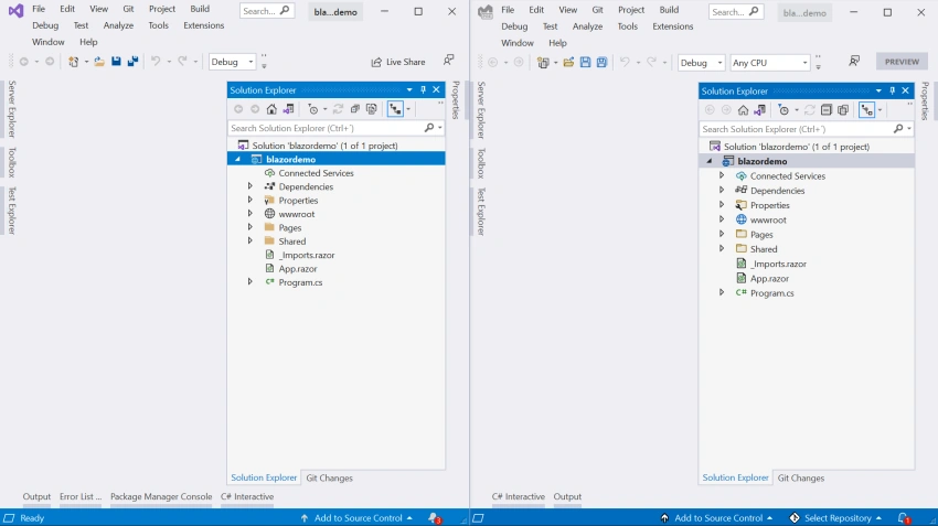Visual Studio 2019 vs Visual Studio 2022