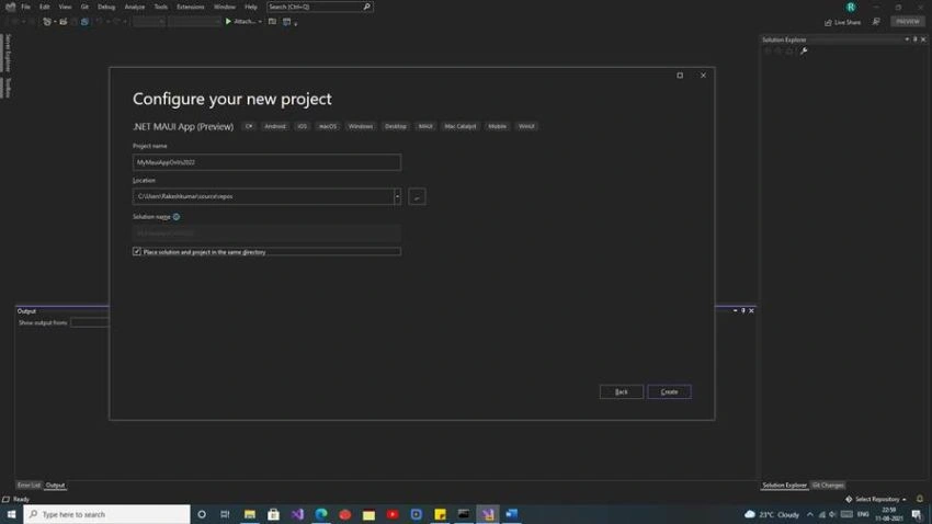 Visual studio 2022 with MAUI first impressions