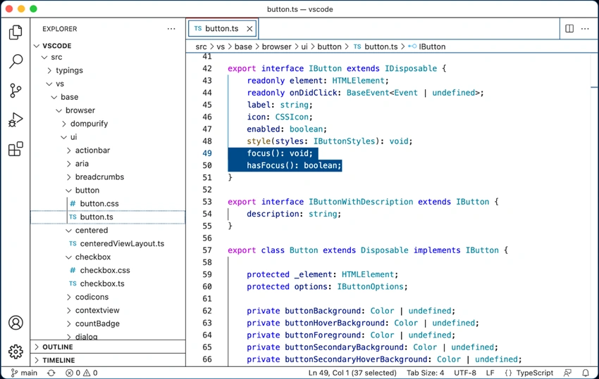 Visual studio code v.1.65 Released