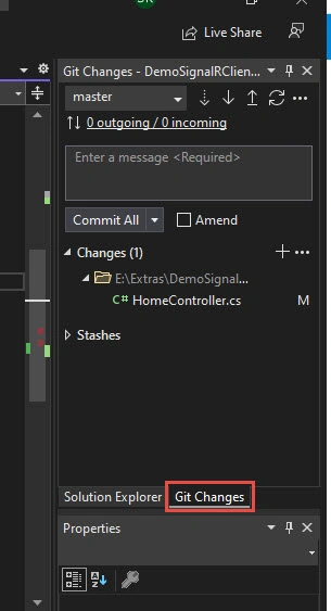 Visual Studio for GitHub Repository