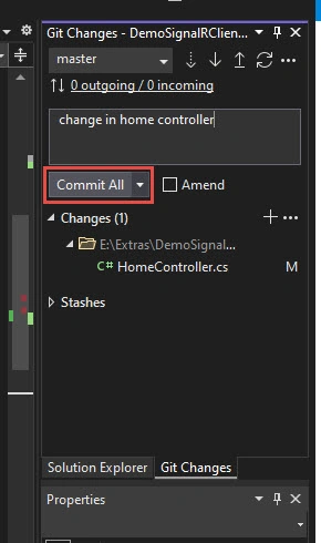 Visual Studio for GitHub Repository