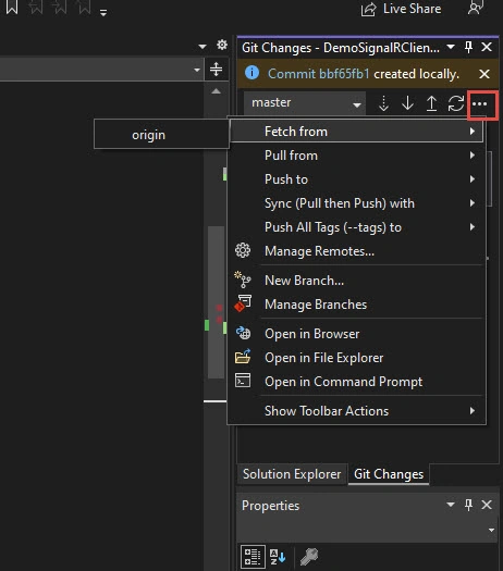 Visual Studio for GitHub Repository