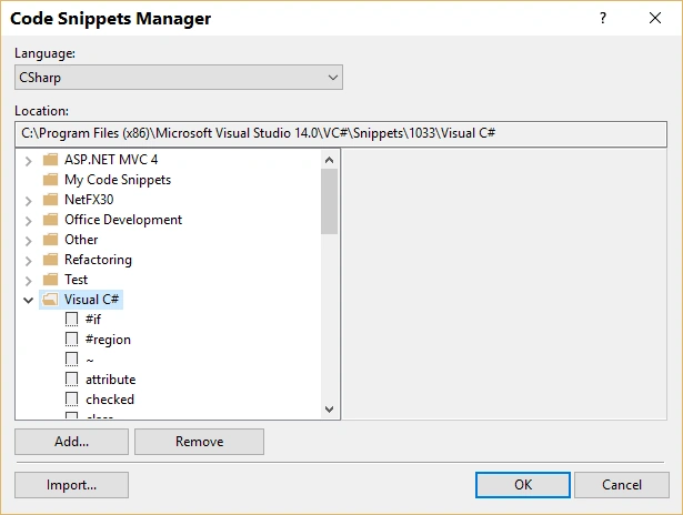Code Snippet Manager