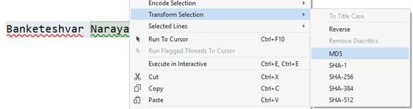 Encrypt a string