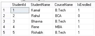 How To Return Boolean Values From SQL Server