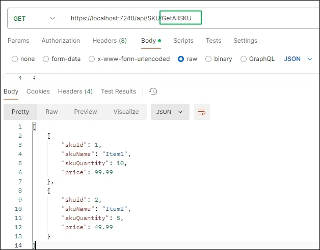 Json data