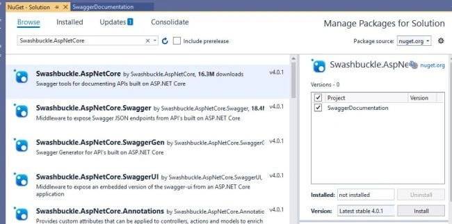 Web API Documentation Using Swagger And ASP.NET Core With Visual Studio 2019