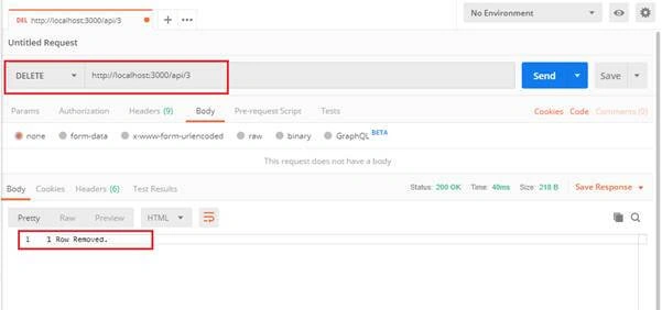 Web API Using NodeJS+Express+MySql