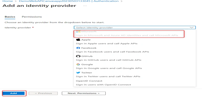 Web API Using Power Apps Custom Connector