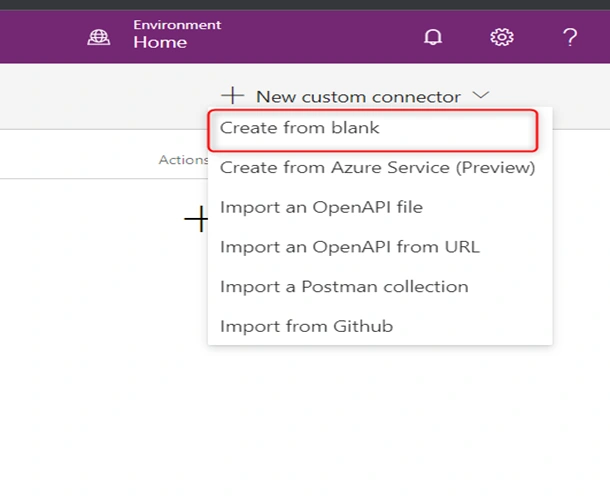 Web API Using Power Apps Custom Connector