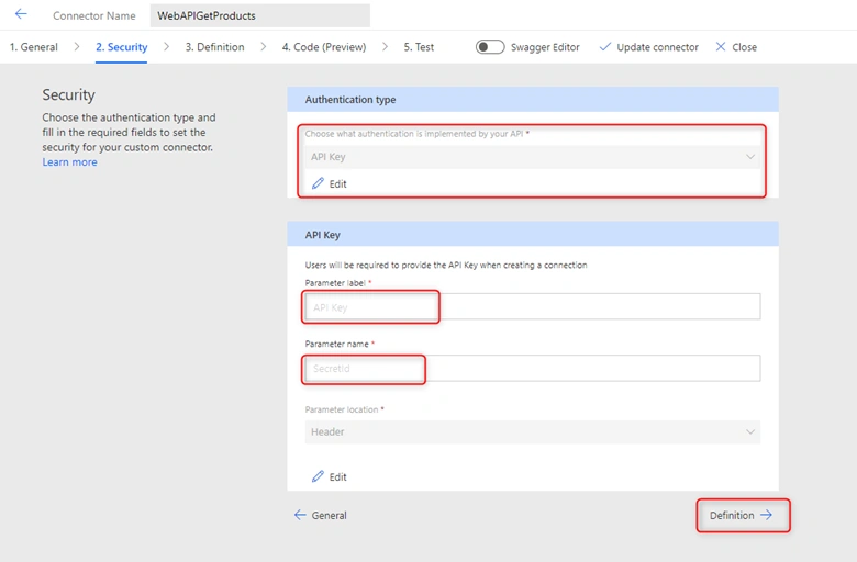 Web API Using Power Apps Custom Connector