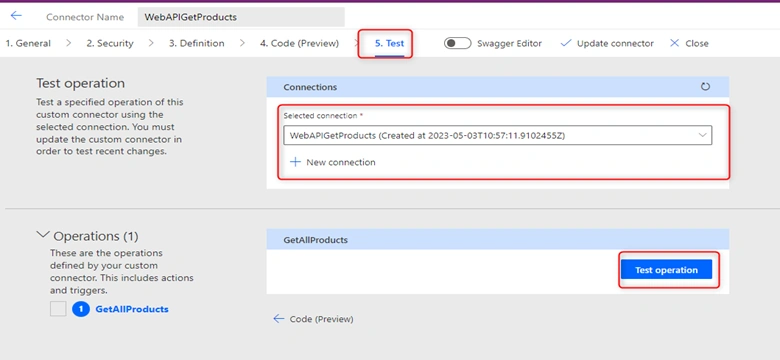 Web API Using Power Apps Custom Connector
