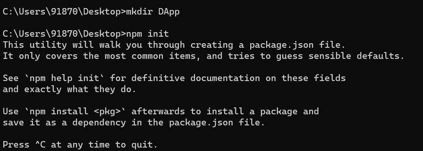 New folder for DApps