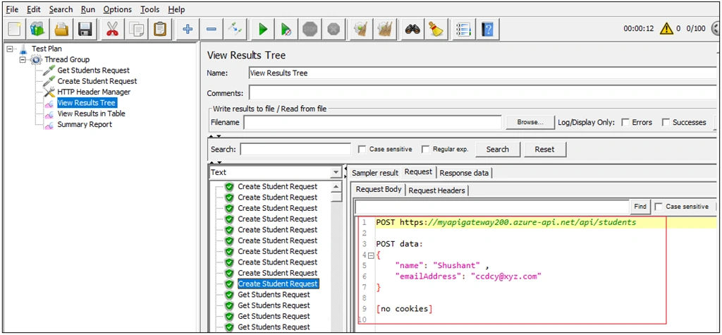 WebAPI Performance Testing Using Apache JMeter