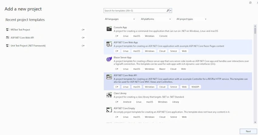 WebAPI Unit Testing with MSTest Project in .Net 7