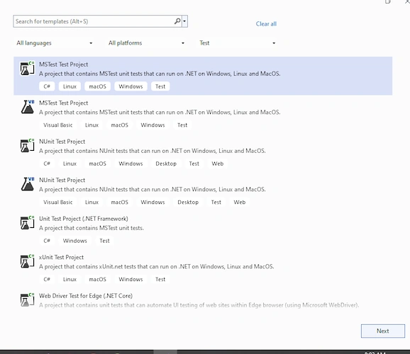 WebAPI Unit Testing with MSTest Project in .Net 7