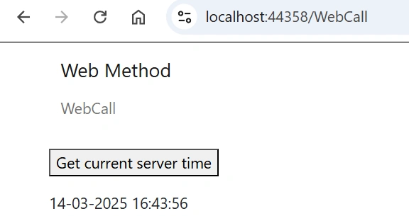 Get current server time