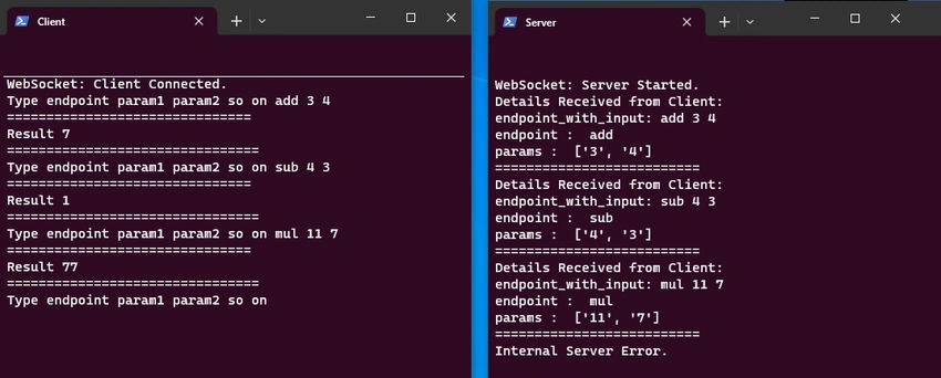 Executed code