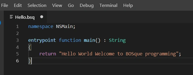 Bosque Programming language