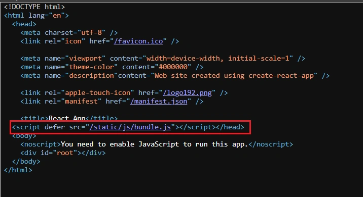 React app 
