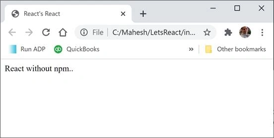 How to create a React app