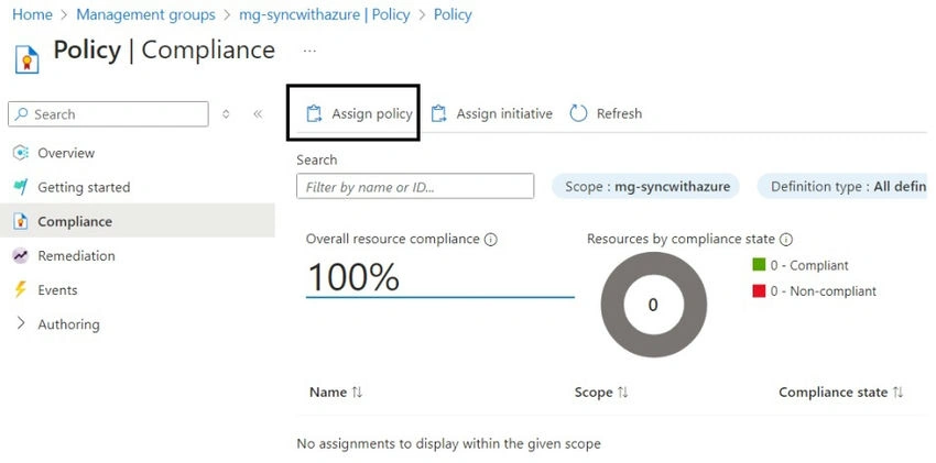 Assign Policy