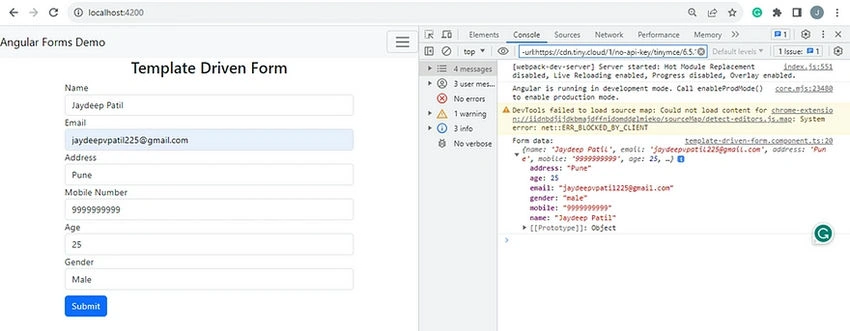 Template Data Driven