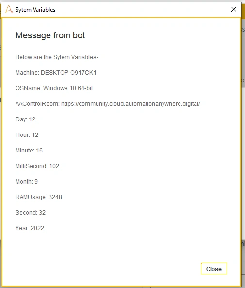What Are System Variables In Automation Anywhere