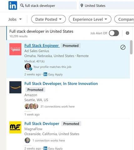 full stack developer salary