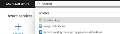 Azure functions in Azure portal