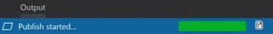 Azure functions publish status