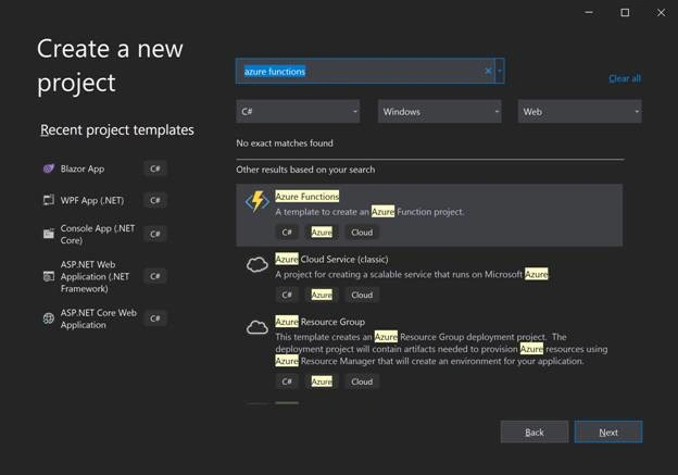 Create azure functions