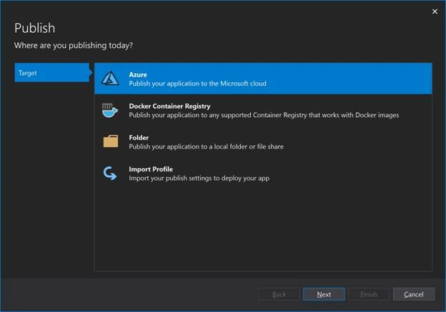 Publish Azure functions