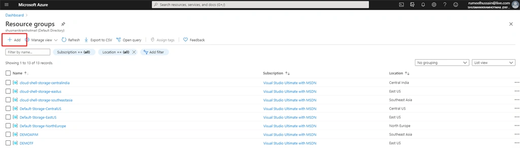 Azure Resource Group