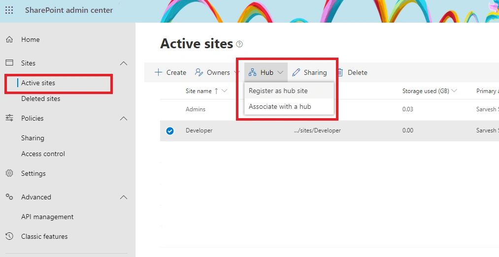 What Is Hub Site And How To Manage It From Admin Center