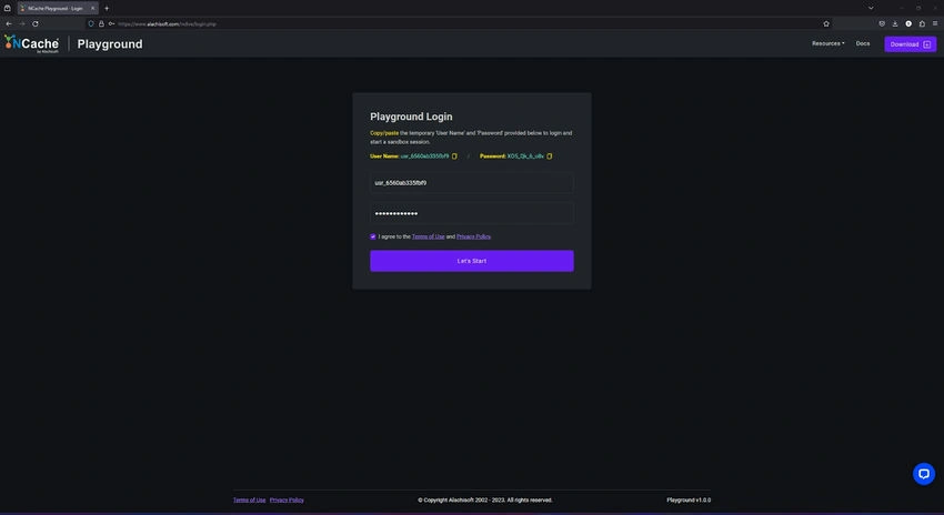 Playground login