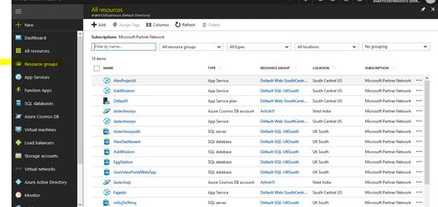 Azure Portal Updates