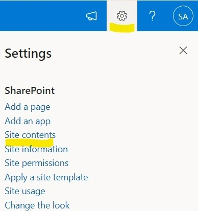 Open Site Content