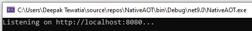 Console Output
