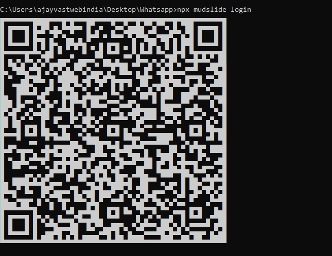 WhatsApp Message Using CommandLine