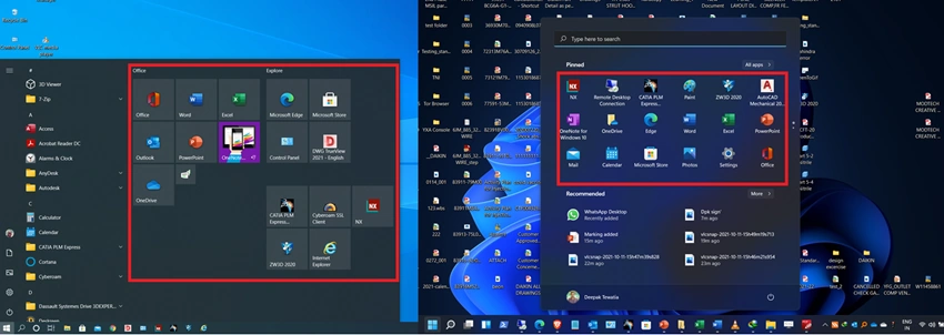 Windows 10 vs Windows 11