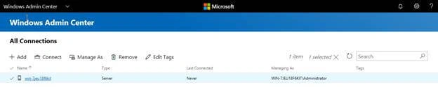 Windows Admin Center